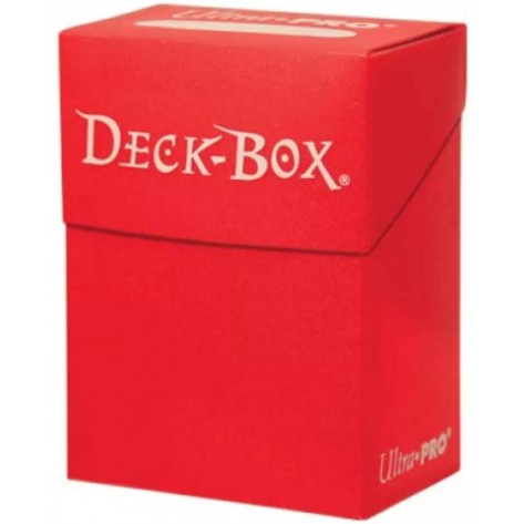 Кутия за карти Ultra Pro - Solid Color Deck Box, Red (80+ бр.)