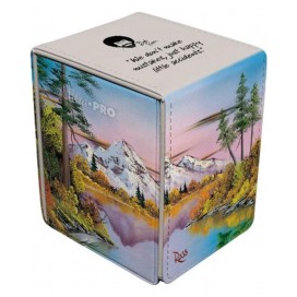  Кутия за съхранение на карти Ultra Pro - Bob Ross: Mighty Mountain Lake Alcove Flip Box