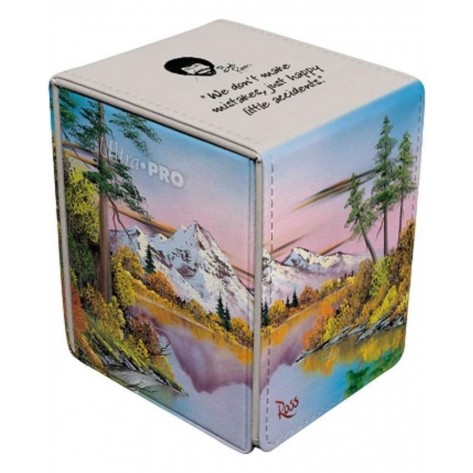 Кутия за съхранение на карти Ultra Pro - Bob Ross: Mighty Mountain Lake Alcove Flip Box