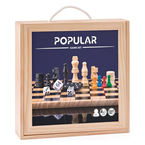 Луксозен комплект с класически настолни игри Popular