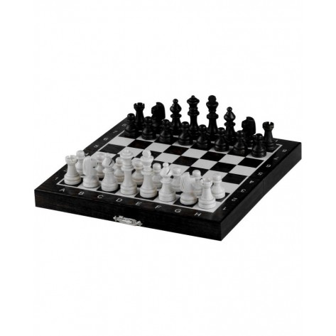 Магнитен шах Sunrise - Magnetic Mini Chess, черен (20 cm)