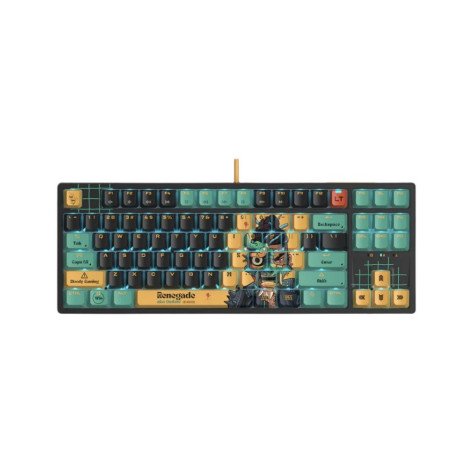 Механична клавиатура A4Tech Bloody - AT87, Alpha Optical Switch, RGB, TKL, Renegade