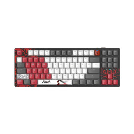 Механична клавиатура A4Tech - WS87 Naraka, безжична, Bloody BLMS Red, RGB, черна