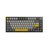 Механична клавиатура Ajazz - AK820 Moon, линейни суичове, RGB, сива/жълта
