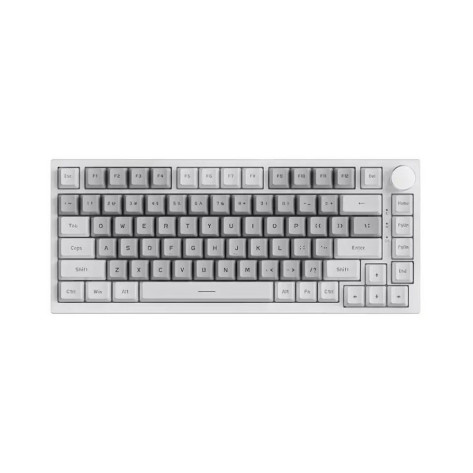 Механична клавиатура AJAZZ - AK820, Red Switches, бяла подсветка, сива/бяла
