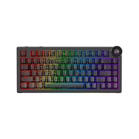Механична клавиатура AJAZZ - AK820 V2 PRO, безжична, Ajazz White Peach, RGB, черна