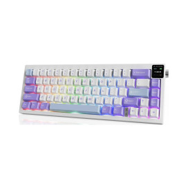 Механична клавиатура AJAZZ – AK650, безжична, Dream Weaver, RGB, бяла