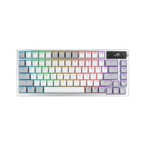 Механична клавиатура ASUS - ROG AZOTH, безжична, NX Snow, RGB, бяла