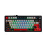 Механична клавиатура Aula - F75 Max, безжична, Reaper Switch, RGB, червена/черна