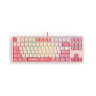 Механична клавиатура Bloody - S87 Energy Pink, BLMS Red Plus Linear, RGB, розова