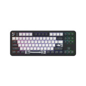  Механична клавиатура Dark Project - ALU87B Bushido, G3MS Moonstone, RGB, черна