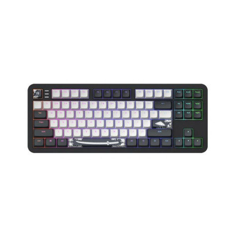 Механична клавиатура Dark Project - ALU87B Bushido, G3MS Moonstone, RGB, черна
