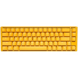 Механична клавиатура Ducky - One 3, Cherry MX Clear, RGB, жълта