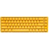 Механична клавиатура Ducky - One 3, Cherry MX Clear, RGB, жълта