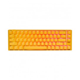  Механична клавиатура Ducky - One 3 Daybreak SF 65%, MX Silver, жълта