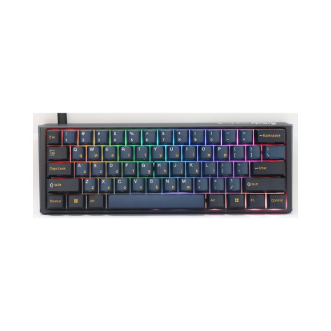 Механична клавиатура Ducky - One 3 Pro Mini, Cherry MX2A Speed Silver, Nazca Line