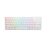 Mеханична клавиатура Ducky - One 3 Pure White Mini, Silent Red, RGB, бяла