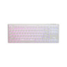 Mеханична клавиатура Ducky - One 3 Pure White TKL, Clear, RGB, бяла