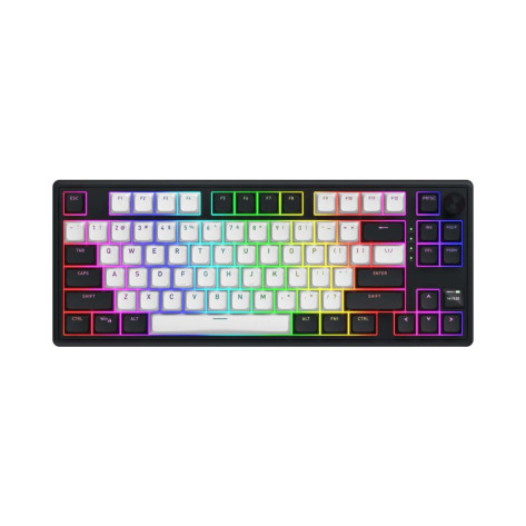 Механична клавиатура HATOR - Skyfall 80 MAG Ultima 8K, безжична, Aurum Ice Magnetic, RGB, бяла/черна