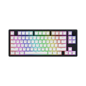  Механична клавиатура Hator - Skyfall Wireless 80, безжична, Aurum Lemon, RGB, черна/бяла