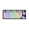 Механична клавиатура Hator - Skyfall Wireless 80, безжична, Aurum Lemon, RGB, черна/бяла