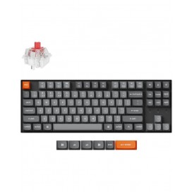 Механична клавиатура Keychron - K8 Max QMK, VIA TKL, Super Red, RGB, черна