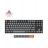 Механична клавиатура Keychron - K8 Max QMK, VIA TKL, Super Red, RGB, черна