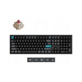 Механична клавиатура Keychron - Q6 Ultra 8K, безжична, Keychron Silk POM Red, RGB, черна Механична клавиатура Keychron - Q6 Ultra 8K, безжична, Keychron Silk POM Red, RGB, черна