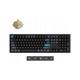 Механична клавиатура Keychron - Q6 Ultra 8K, безжична, Silk POM Banana, RGB, черна Механична клавиатура Keychron - Q6 Ultra 8K, безжична, Silk POM Banana, RGB, черна