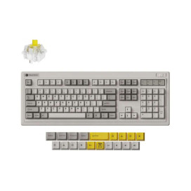 Механична клавиатура Keychron - R6, безжична, Keychron Super Banana, RGB, Retro Механична клавиатура Keychron - R6, безжична, Keychron Super Banana, RGB, Retro