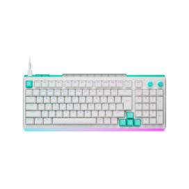 Механична клавиатура Logitech - G512 X 98, Tactile, RGB, бяла