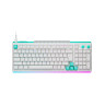 Механична клавиатура Logitech - G512 X 98, Tactile, RGB, бяла