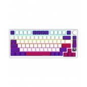Механична клавиатура Lorgar - KBP7075W, безжична, Linear, RGB, бяла