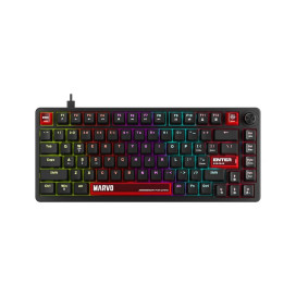 Механична клавиатура Marvo - Arma 98 KG936, TNT Peach Linear, 75%, RGB, черна