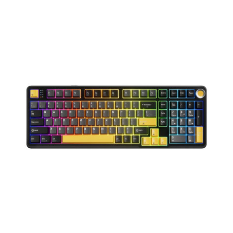 Механична клавиатура Marvo - Titan 98, Banana Crystal, RGB, черна