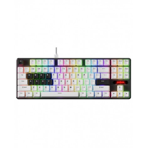 Механична клавиатура Pulsar - PCMK 2HE TKL, Linear, RGB, White