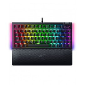  Механична клавиатура Razer - BlackWidow V4 75, ISO, Orange, RGB, черна