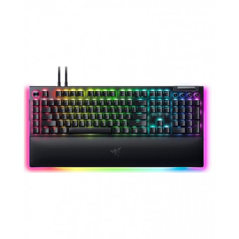 Механична клавиатура Razer - BlackWidow V4 Pro, Yellow, RGB, черна