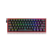 Механична клавиатура Redragon - Fizz K617-RGB, Red, RGB, черна