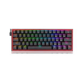  Механична клавиатура Redragon - Fizz K617-RGB, Red, RGB, черна