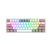 Механична клавиатура Redragon - Fizz Pro K616, безжична, Red, бяла/сива