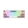 Механична клавиатура Redragon - Fizz Pro K616, безжична, Red, бяла/сива
