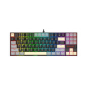 Механична клавиатура Redragon - Kumara K552LGY, Outemu Red, RGB, черна/сива
