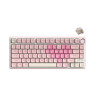 Механична клавиатура Royal Kludge - R75 Pink Melody, Cream Switch, RGB, розова