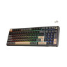 Механична клавиатура Royal Kludge - R98 Pro Phantom, жична, Cream Linear, RGB, черна