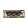 Механична клавиатура Royal Kludge – M70, безжична, Cream, RGB, Mocha Grey
