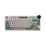 Механична клавиатура Royal Kludge – N80, безжична, Red switch, RGB, Pearly Dawn