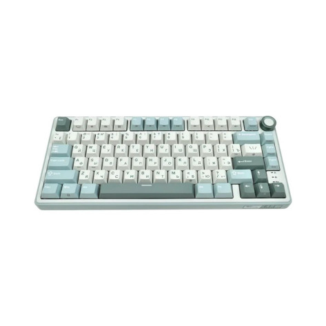 Механична клавиатура Royal Kludge – R75, K Silver, RGB, Sky Cyan