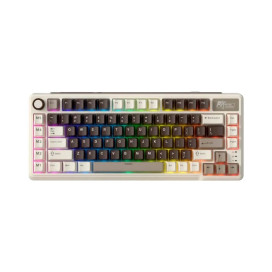 Механична клавиатура Royal Kludge – RK L75, безжична, Cream, RGB, Grey