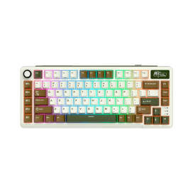Механична клавиатура Royal Kludge – RK L75, безжична, Cream, RGB, Green